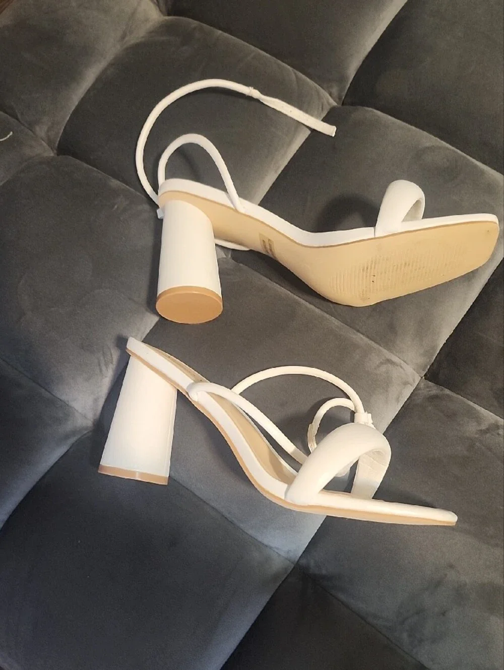 N/A white strappy